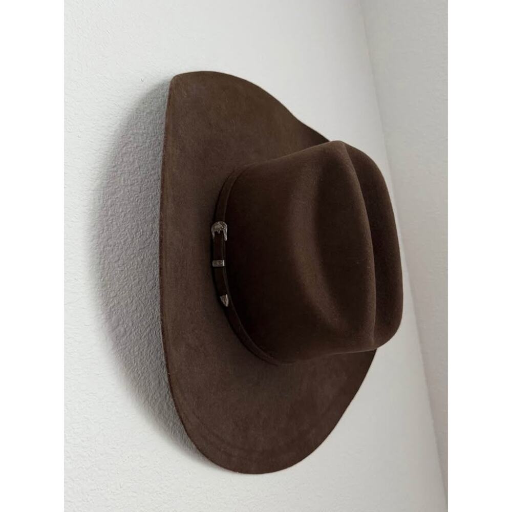 Ariat Women’s Wool Neutral Brown Western Buckle Hat Sz M (7 1/2)